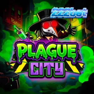 Cenário noturno e sombrio do jogo Plague City com elementos de terror urbano.