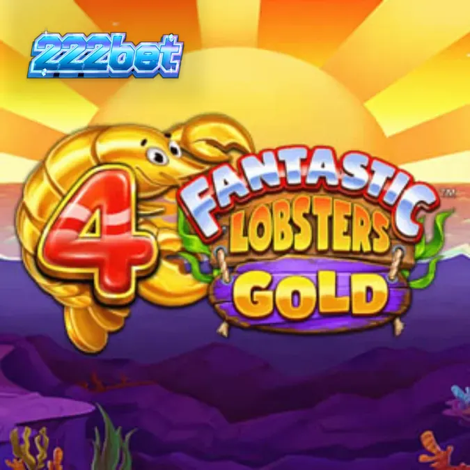 Interface do jogo 4 Fantastic Lobsters Gold com criaturas marinhas e prêmios em destaque
